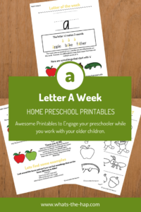 Whats The HAP - Letter A Home Preschool